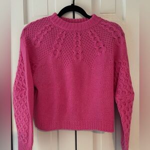 Sea New York wool mock neck sweater size xs in pink, excellent condition.